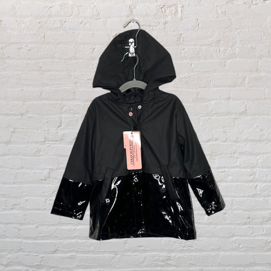 Urban Republic Matte/Patent Blend Raincoat  (4T)