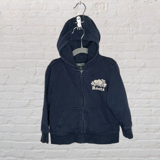 Roots Logo Zip Hoodie (3T)