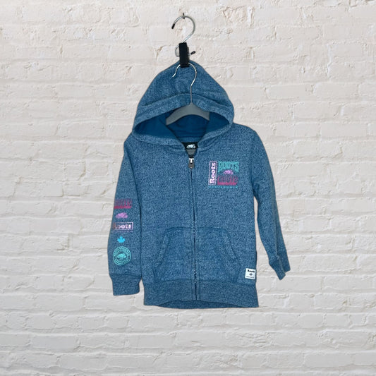 Roots Multi-Logo Zip Hoodie - 4T