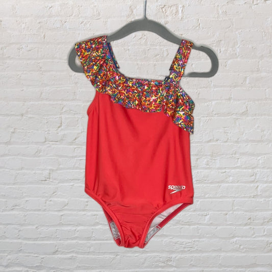 Speedo Sprinkle Ruffle Swimsuit (3T)