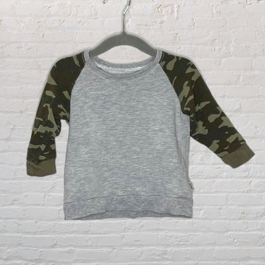 Portage and Main Bamboo Camo Raglan 3/4-Sleeve (6-12)