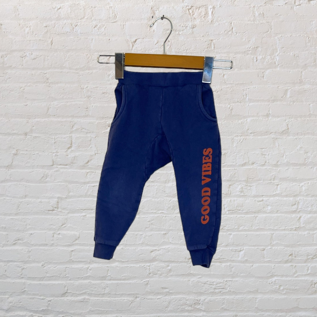 Tiny Whales 'Good Vibes' Joggers - 18M