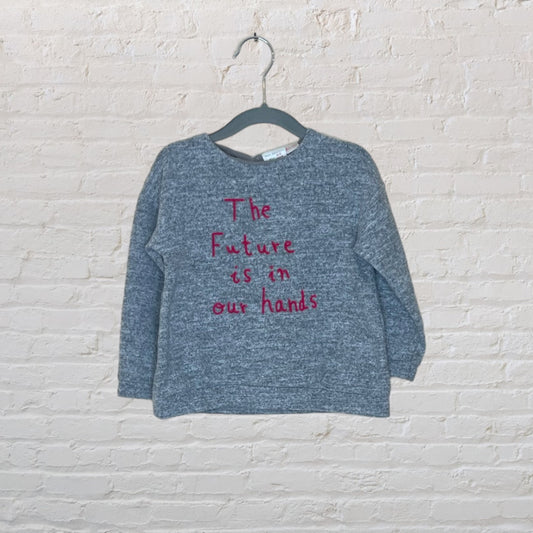 Zara 'The Future Is In Our Hands' Sweater - 3T