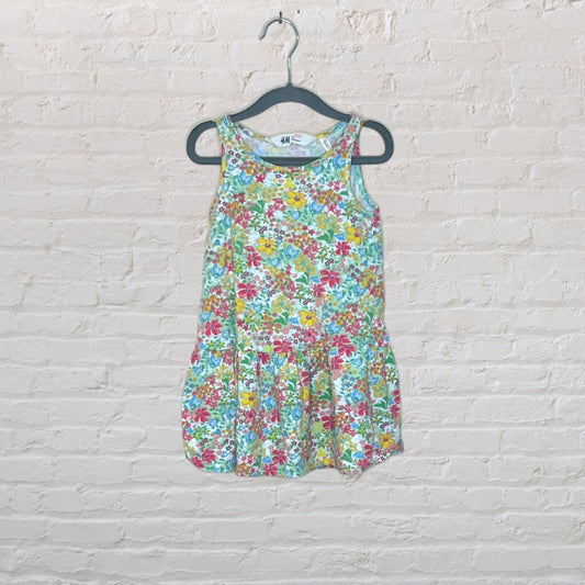 H&M Floral Drop-Waist Dress - 3T