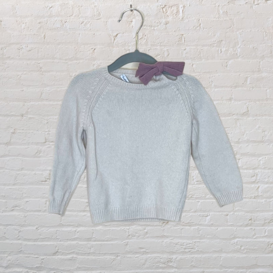 I Gianburrasca Wool/Cashmere Bow Sweater - 18M