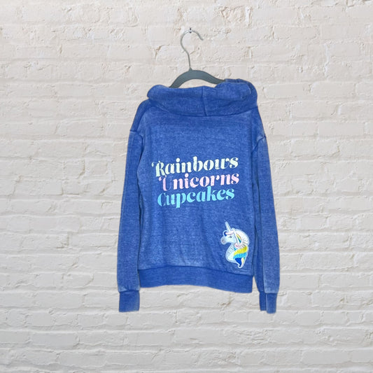 Play Six 'Rainbows Unicorns Cupcakes' Zip Patch Hoodie - 5T