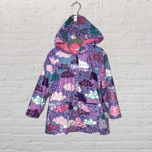 Hatley Terry-Lined Rainclouds Raincoat (4T)