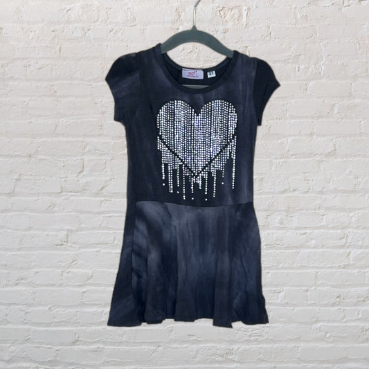 Sofi Embellished Melting Heart Slouchy Dress (3T)