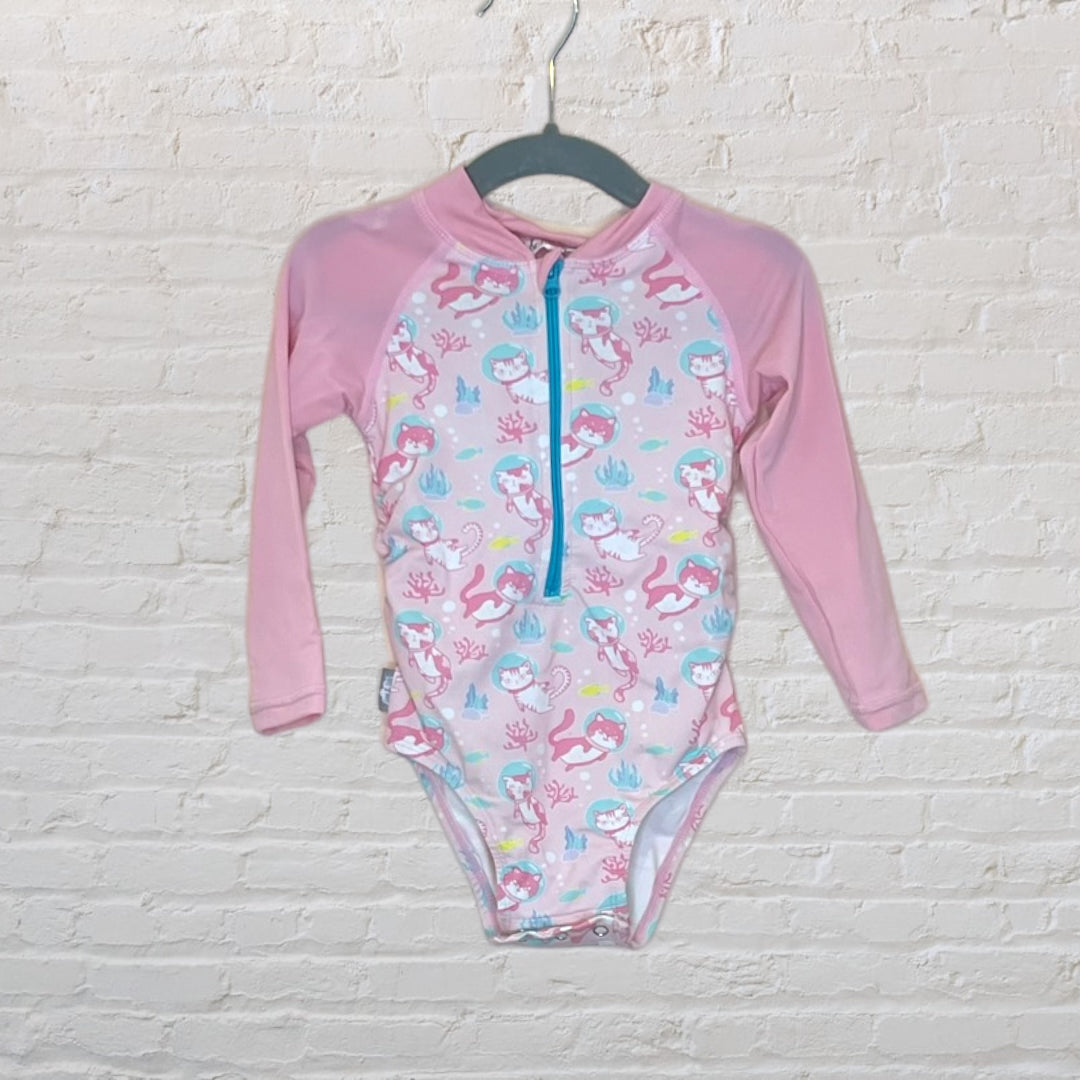 Jan & Jul Astronaut Cat Rash Guard Swimsuit (18-24)