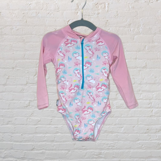 Jan & Jul Astronaut Cat Rash Guard Swimsuit (18-24)