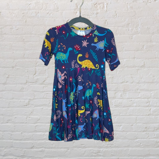 Vi & Jax Dino Print Bamboo Dress (24M)