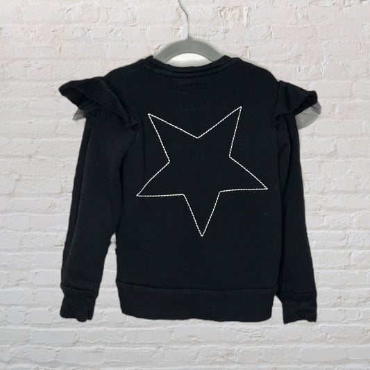 Nununu Embroidered Star Ruffle Sweater (3T)