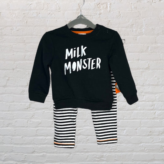 Cat & Jack 'Milk Monster' Set (12M)