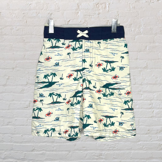 Cat & Jack Tropical Island Swim Trunks (8-10)