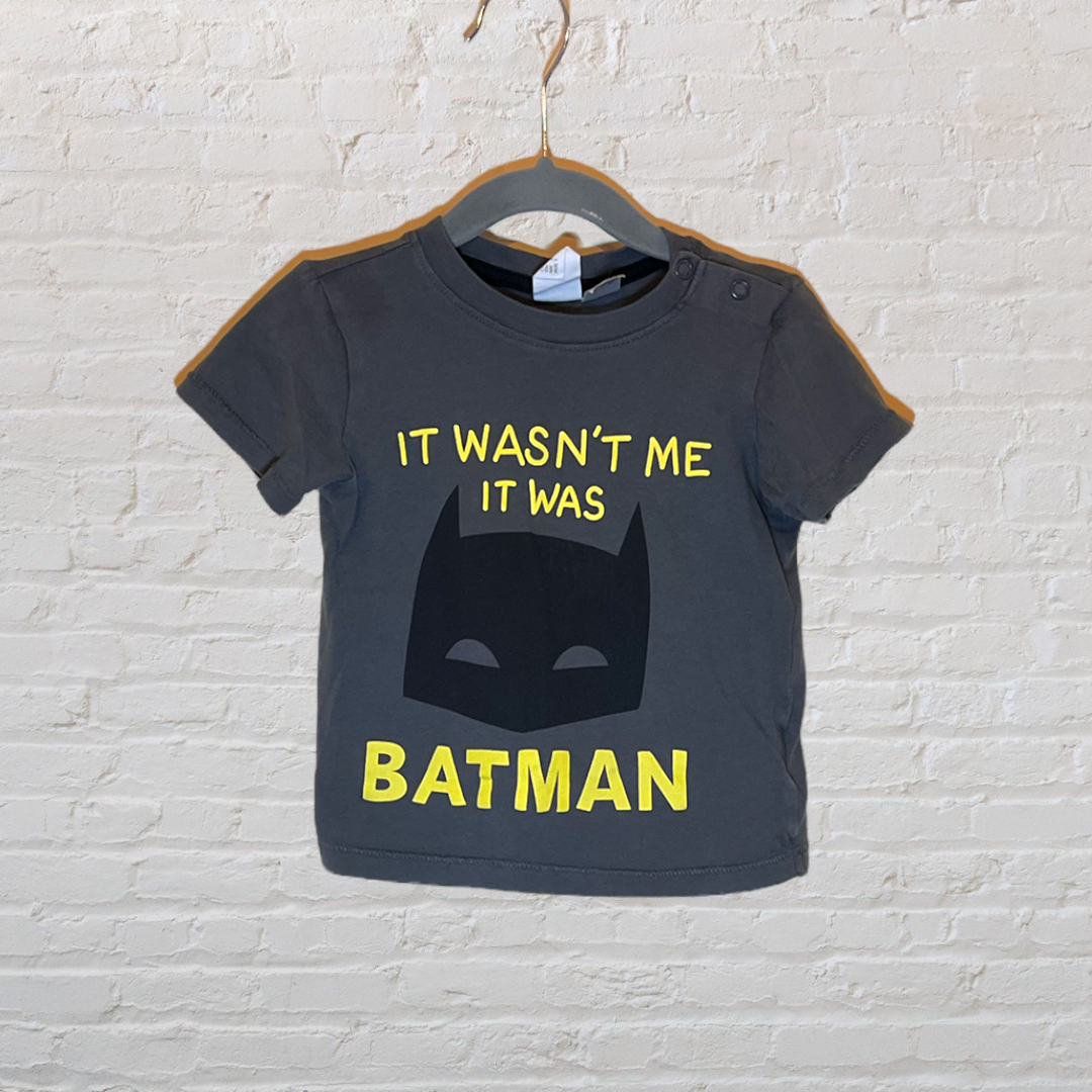 H&M "It Wasn't Me It Was Batman" T-Shirt (9-12)
