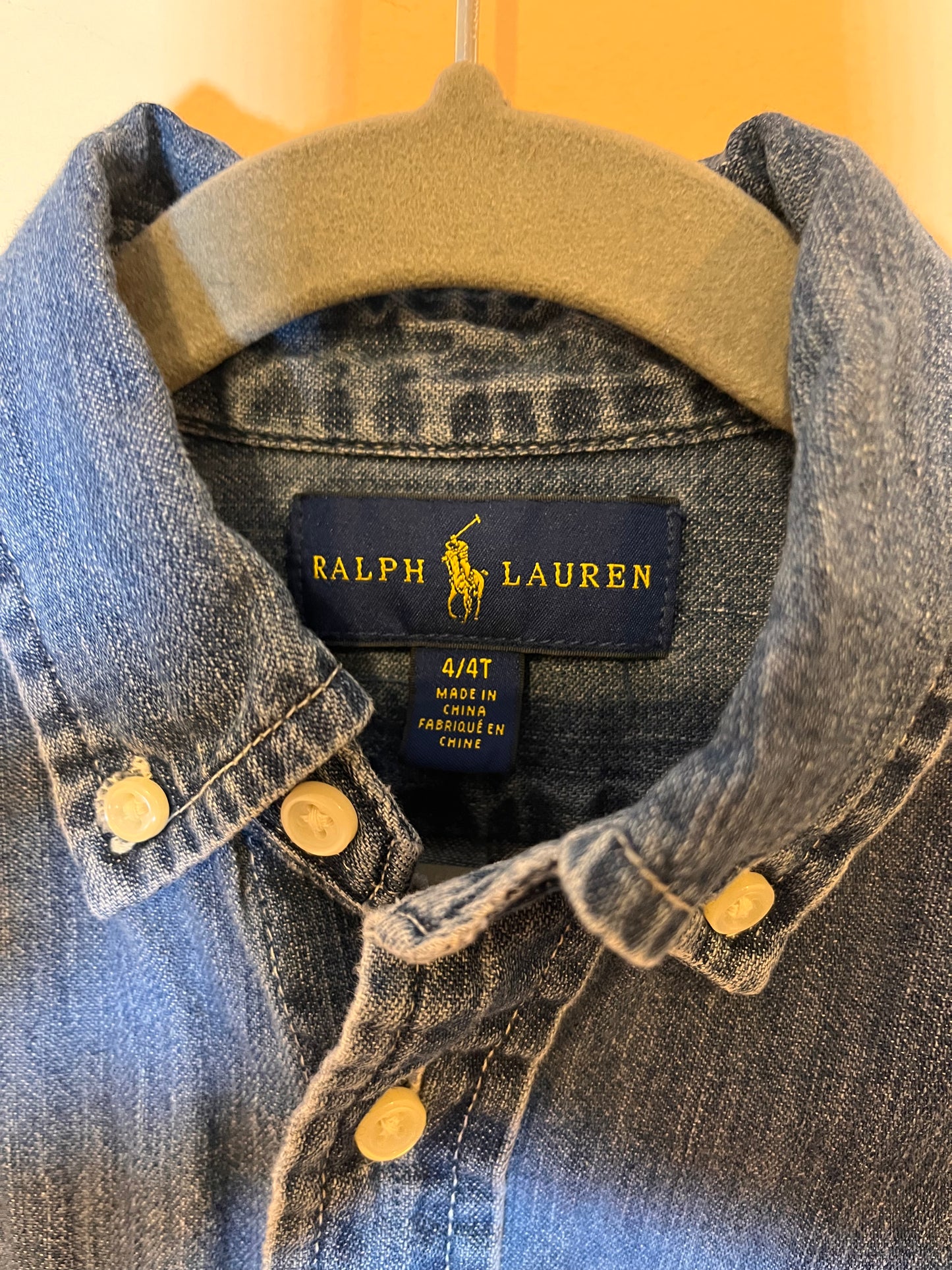 Ralph Lauren Denim Button-Down Shirt (4T)
