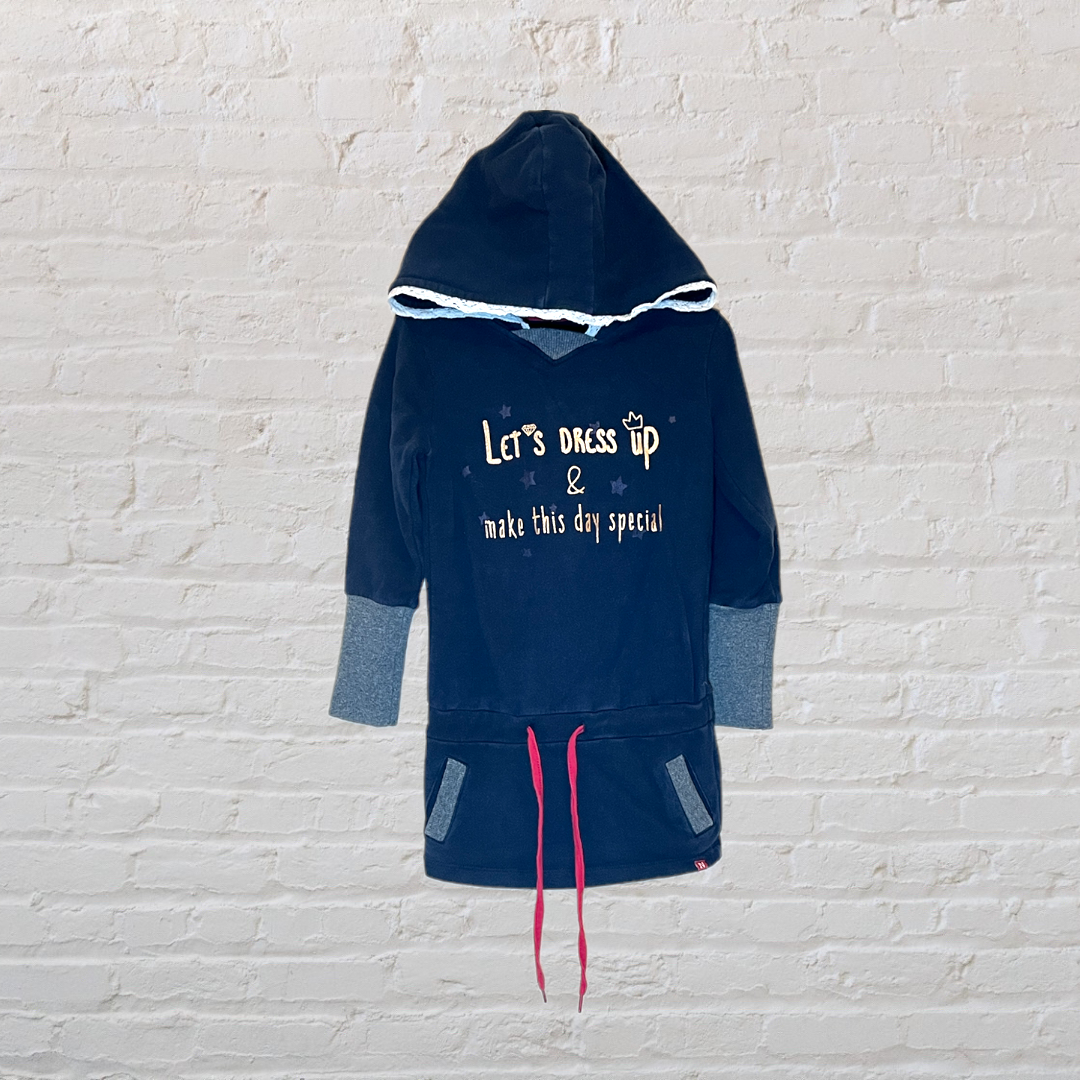 Noppies "Let's Dress Up" Hooded Dress With Macrame Detail (3T)