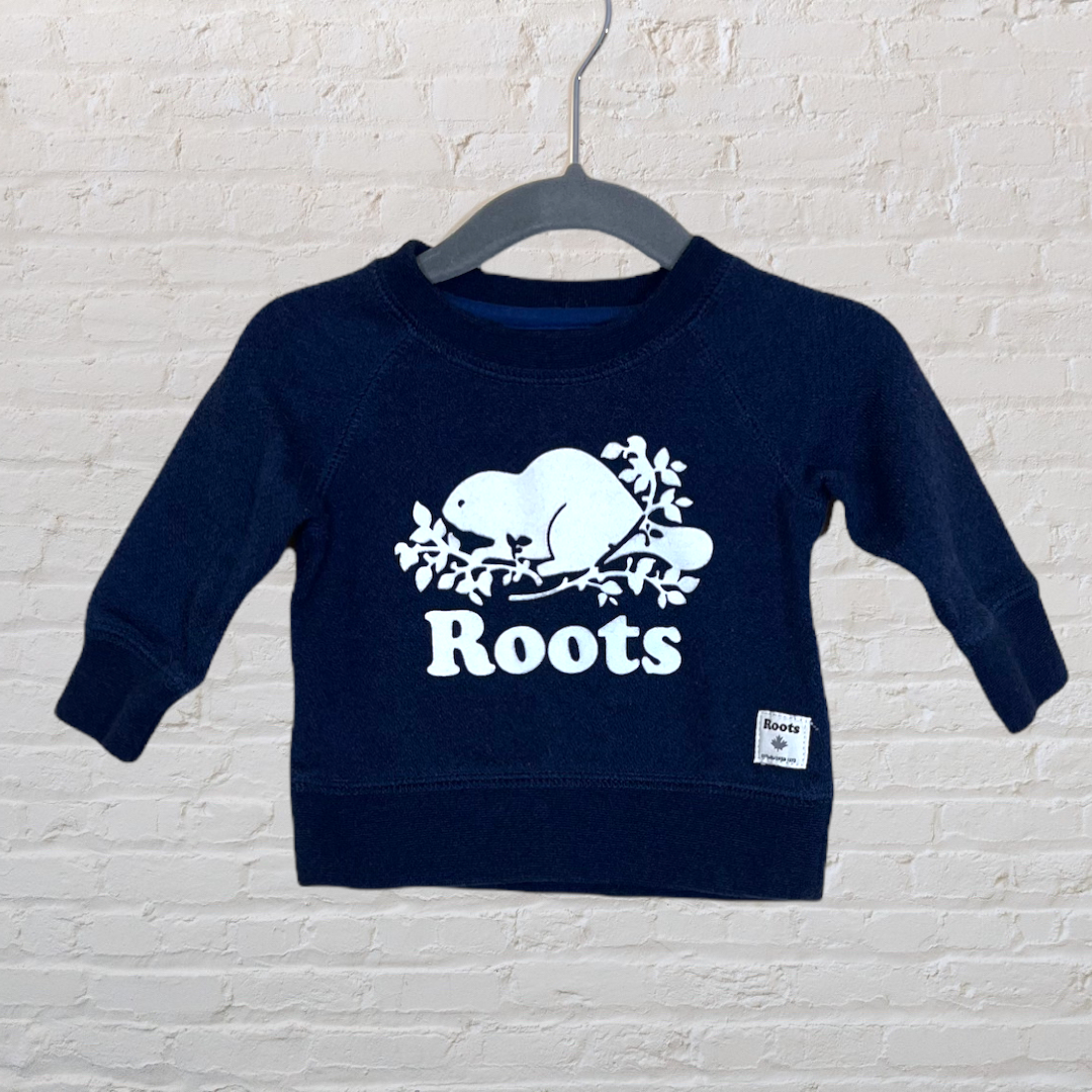 Roots Logo Crewneck Sweater (0-3)