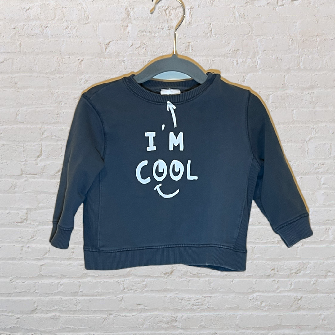 Zara "I'm Cool" Smiley Sweater (6-9)