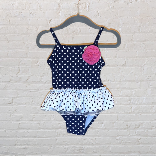 NEW! Little Me Polka Dot Peplum Swimsuit (18M)