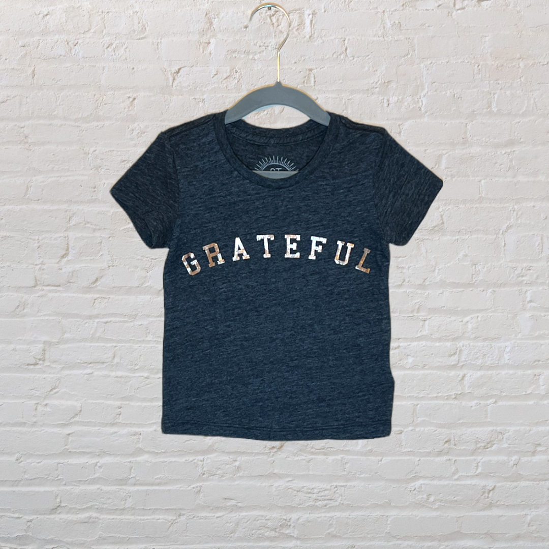 Spiritual Gangster "Grateful" Marled T-Shirt (2T)