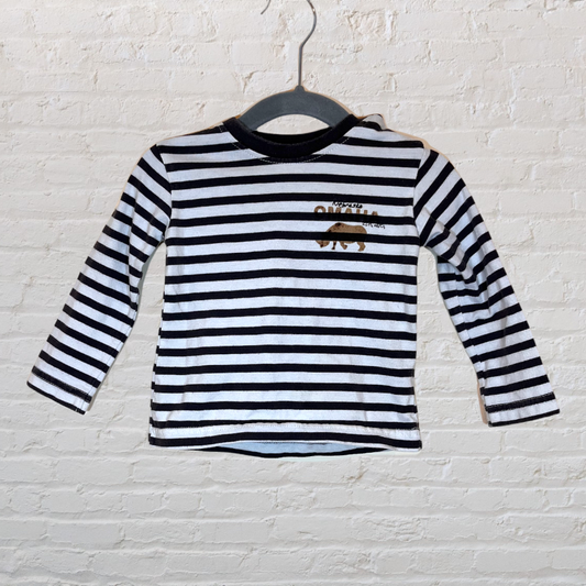 Zara "Omaha, Nebraska" Striped Long-Sleeve (6-9)