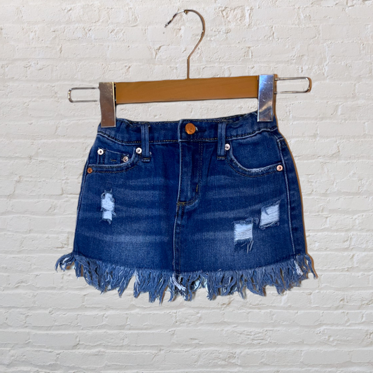 Tractr Distressed Denim Skirt (5T)