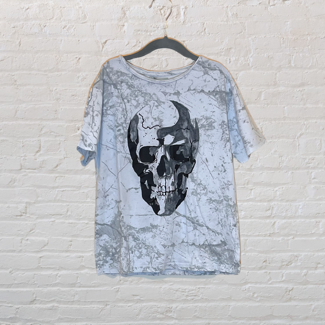 Zara Marbled Skull T-Shirt (7)