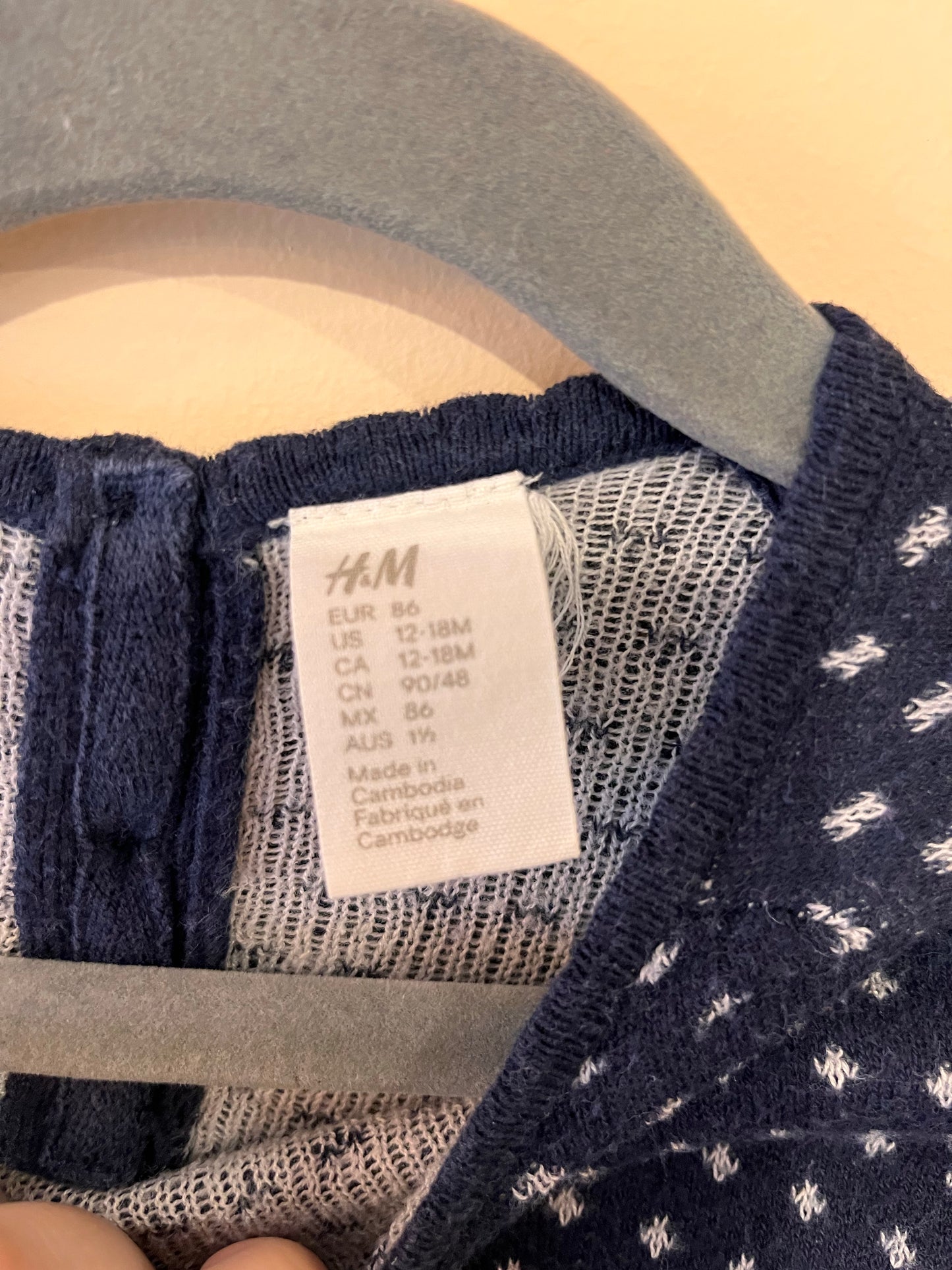 H&M Knit Bunny Sweater (12-18)
