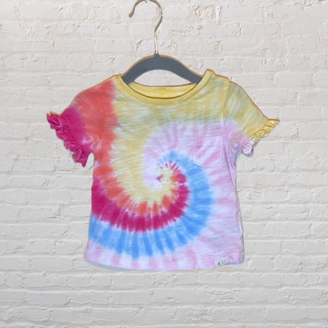 Gap Tie-Dye Swirl Ruffle T-Shirt (12-18)
