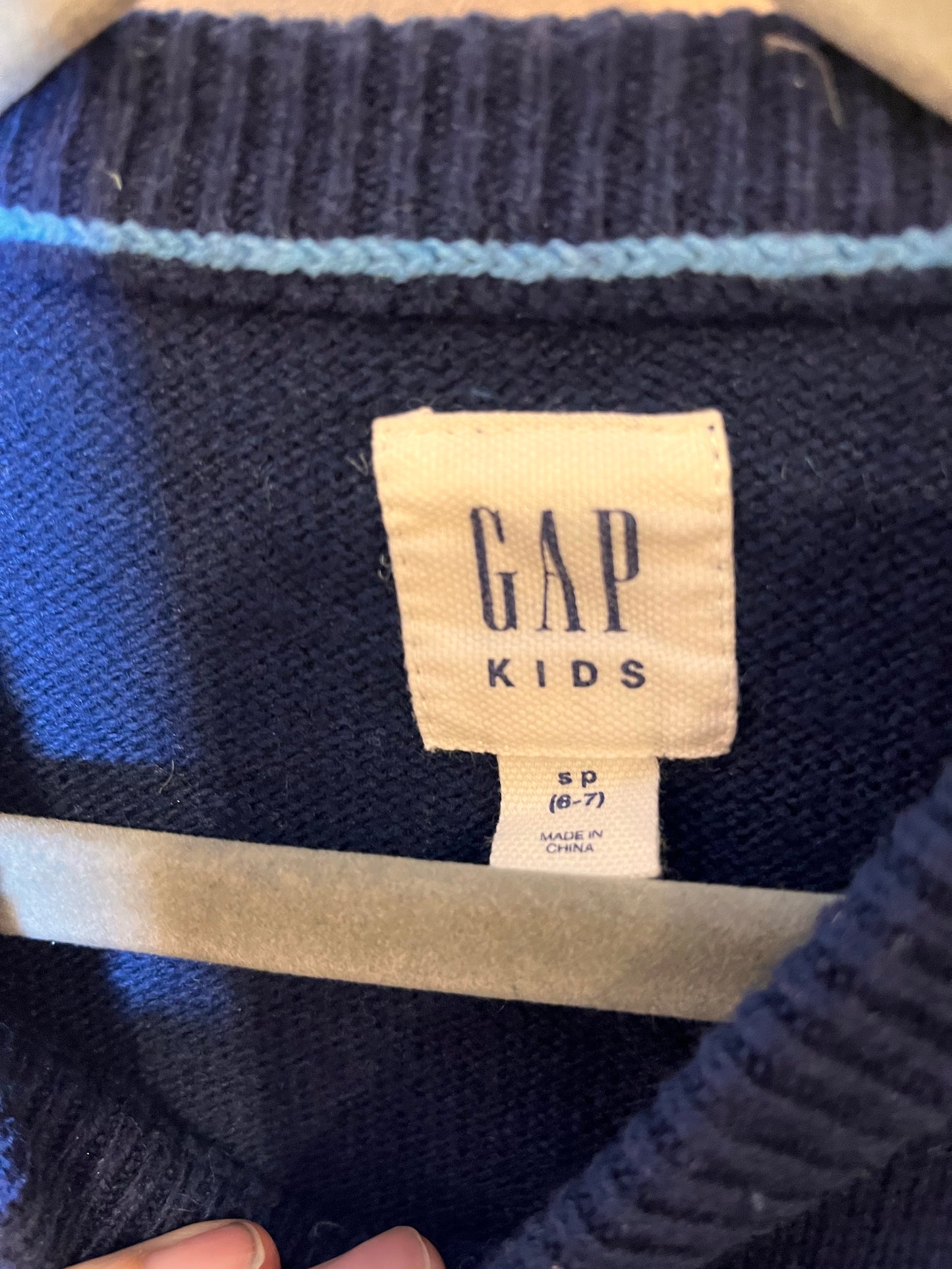 Gap Striped Knit Sweater (6-7)