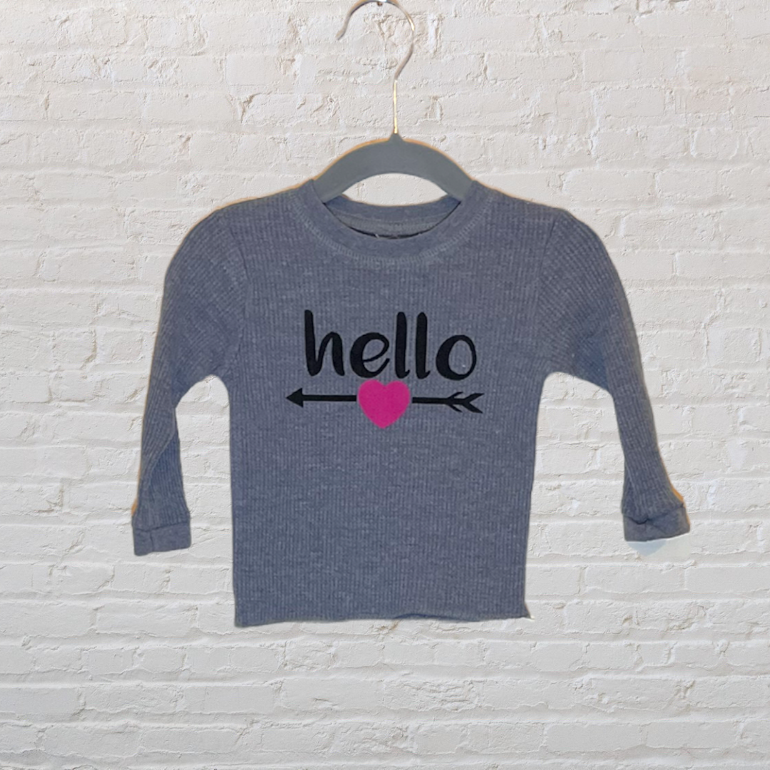 Small Change Clothing Co. "Hello" Two-Piece Heart Set (3-6)