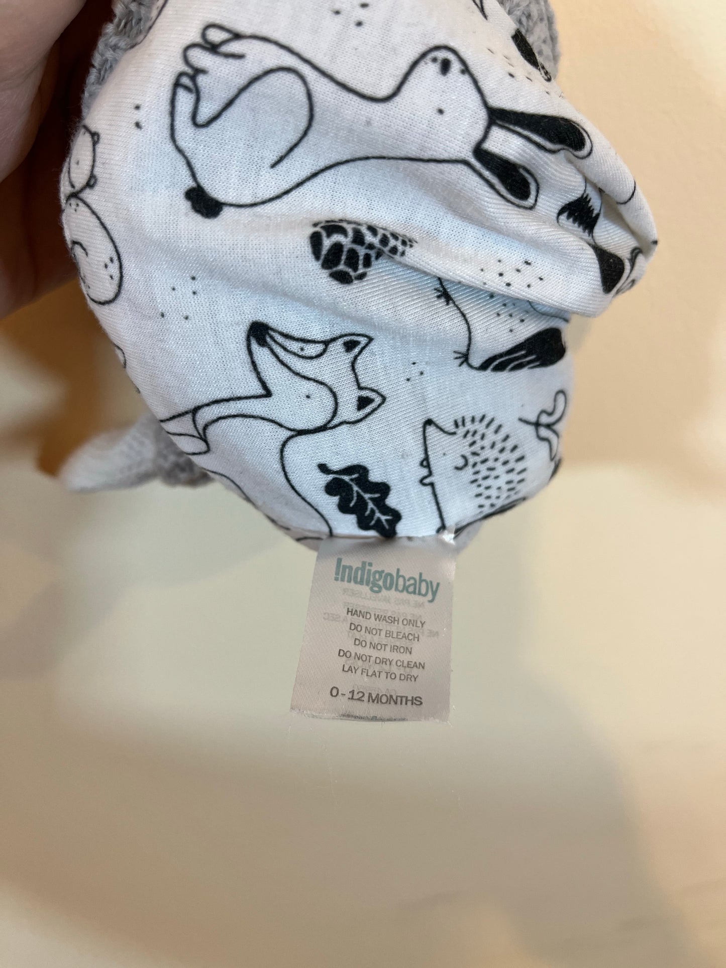 Indigo Baby Knit Owl Hat (0-12)