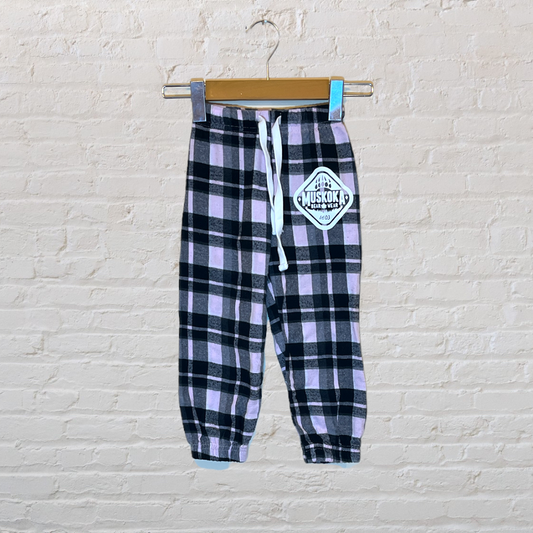 Muskoka Bear Wear Plaid Paw Lounge Pants (3T)