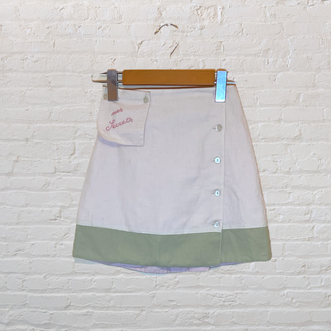 Jacadi Linen Skirt With Detachable "Mes Secrets" Pocket (8)