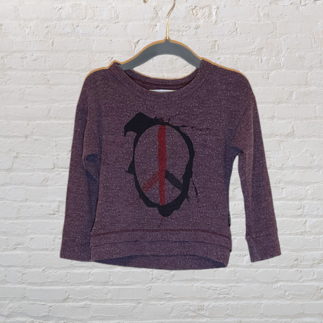 T2 Love Peace Sign Sweater (2T)