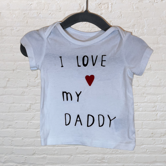 H&M "I Love My Daddy" T-Shirt (0-3)