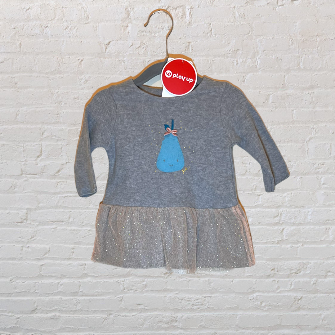NEW! Play Up Sparkle Peplum Pear Sweater (6M)