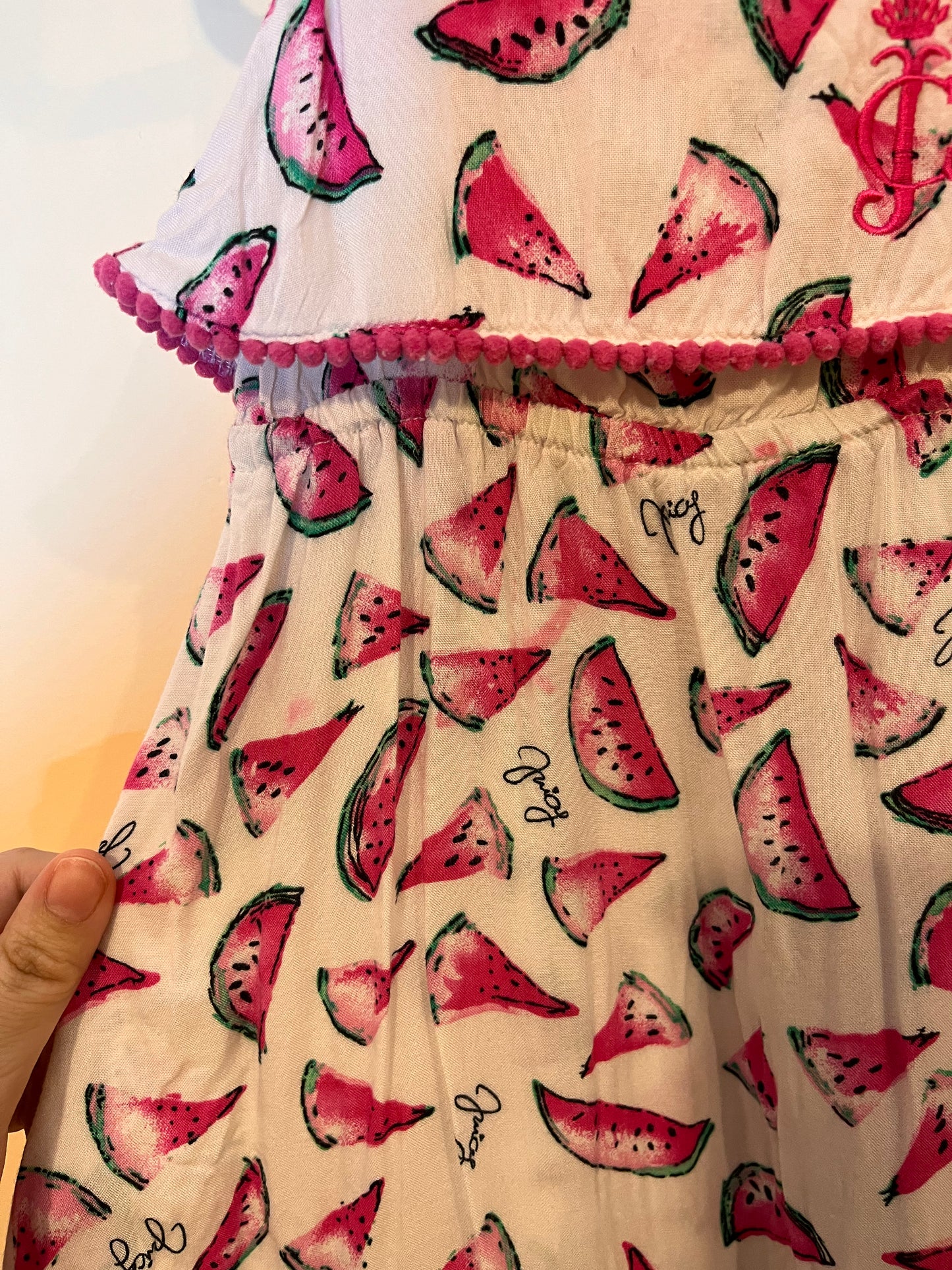 Juicy Flowy Watermelon Dress (12M)