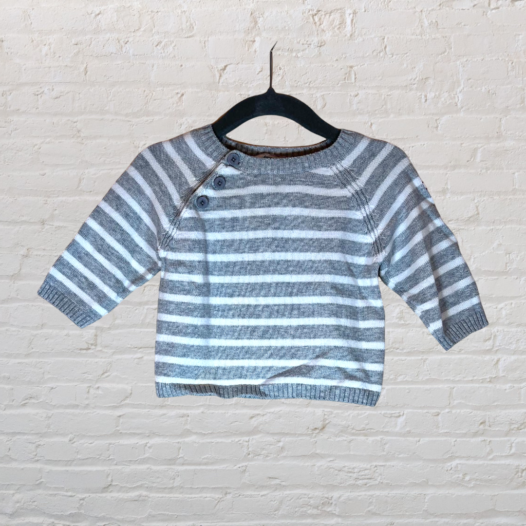 Jacadi Striped Knit Sweater (6M)