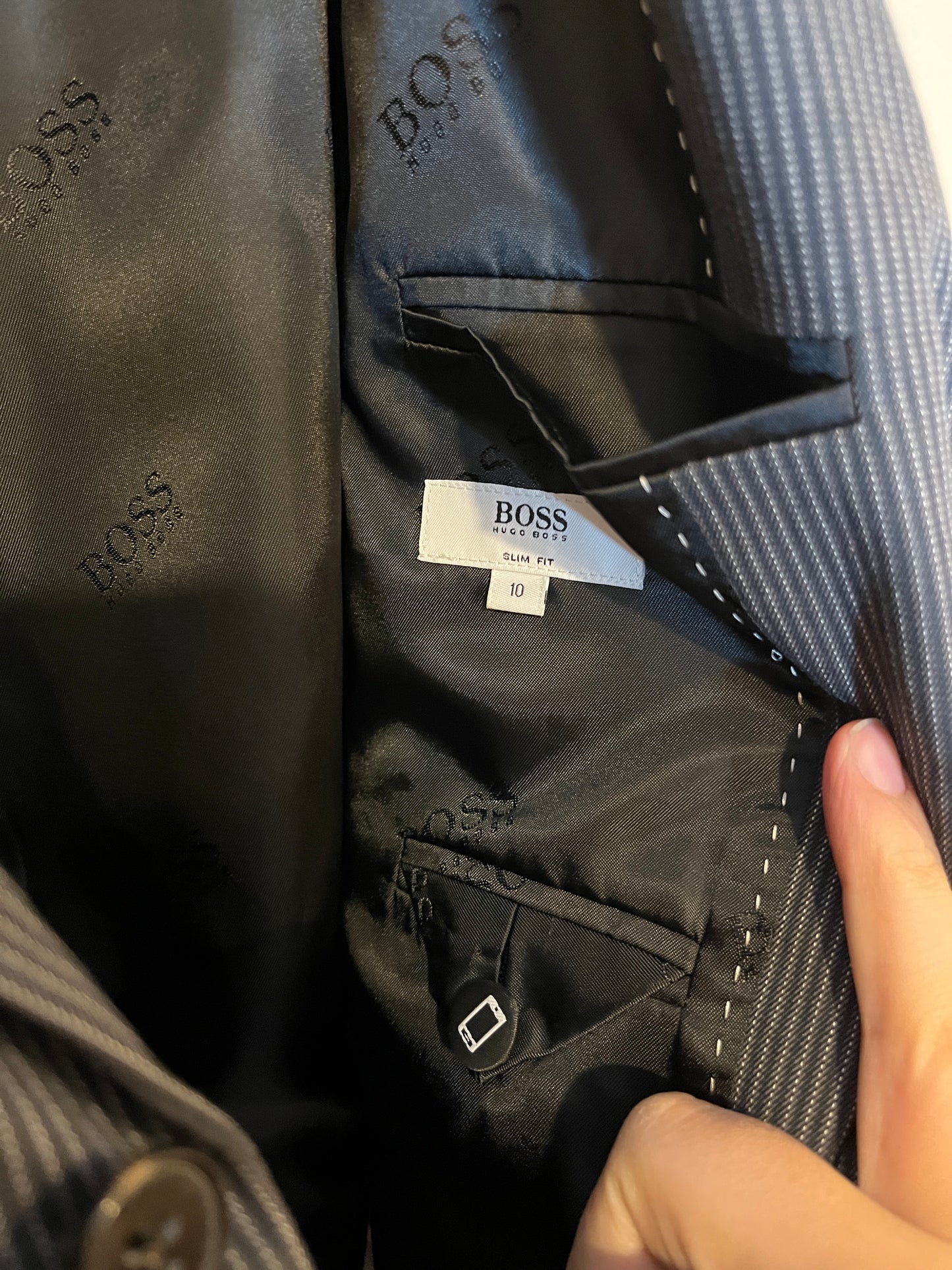 Hugo Boss Pinstripe Suit Jacket (10)