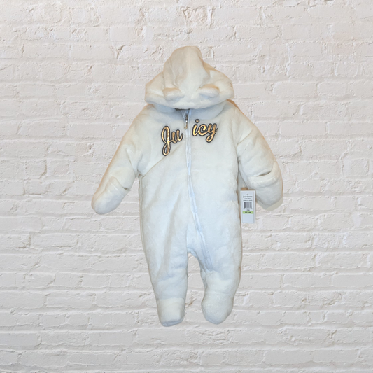 NEW! Juicy Couture Faux Fur Bunting Suit (3-6)