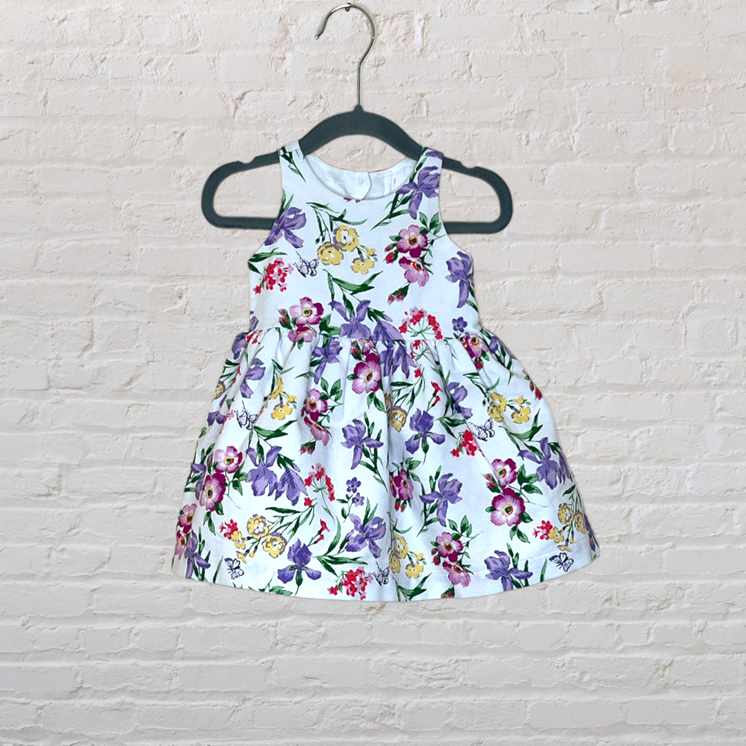 Janie and Jack Textured Floral Dress (3-6)