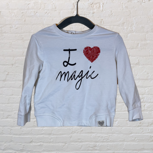 Mango Sequin Heart Sweater (9-12)