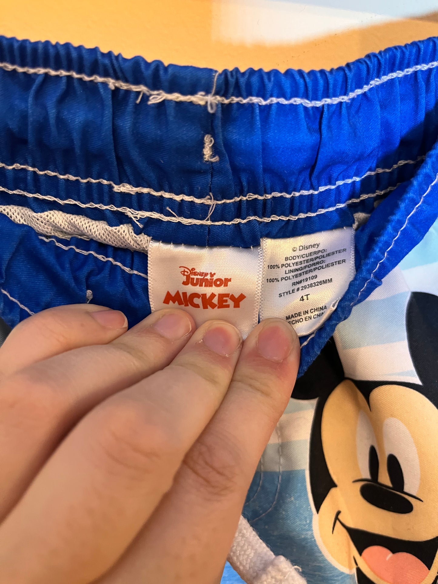 Disney Mickey & Pluto Swim Shorts (4T)