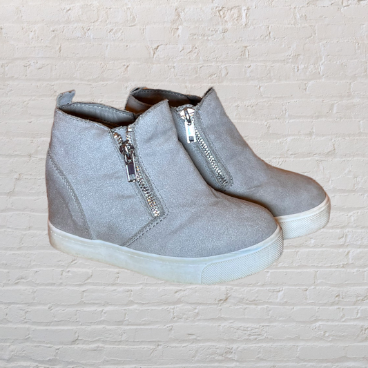 Soda Faux Suede Zip Booties (13)