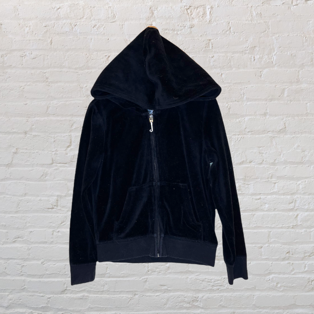 Juicy "Born In The Glamorous USA" Velour Zip Hoodie (5-6)