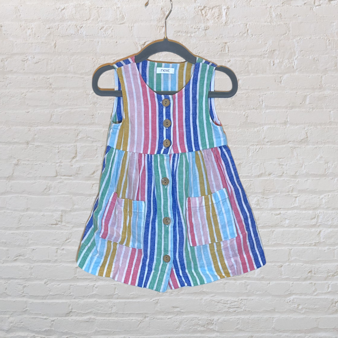 Next Striped Linen Dress (12-18)