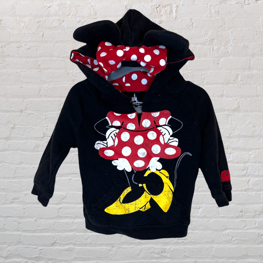 Disney Parks Minnie Hoodie With Bow & Ears (12M)