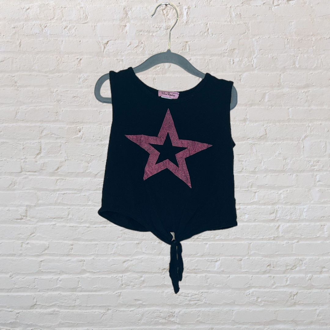 Miss Popular Dotted Star Crop Top (4T)